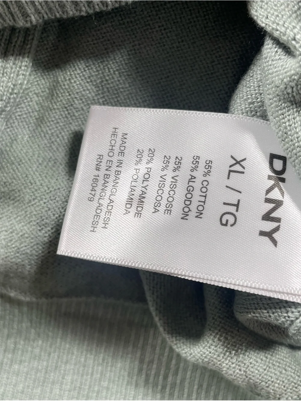 DKNY Sage Green Men’s‎ Button-Up Cardigan